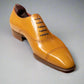 Tan Leather Isolde Brogue Toe Cap Oxfords - Formal Shoes