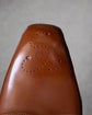 Tan Leather Midara Slip On Elasticated Loafers With Brogue - Formal Shoes