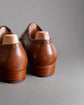 Tan Leather Midara Slip On Elasticated Loafers With Brogue - Formal Shoes