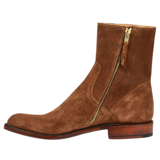 Tan Suede Draven Zipper Boots - Boots