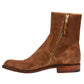 Tan Suede Draven Zipper Boots - Boots