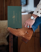Tan Suede Leather Slip On Whipstitch Chelsea Boots With Zipper - Boots