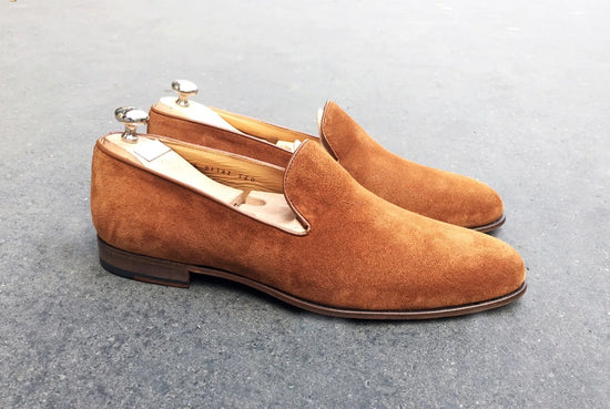 Tan Suede Libraria Loafers - Loafers shoes