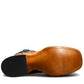 Tan and Navy Blue Leather Bartlett Slip On Western Cowboy Boots - Cowboy Boots