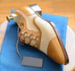 Two Tone Men's Brown & Beige Suede Leather Lace Up Fine Shoes - Formal Shoes