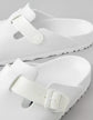 White Leather Pearl Pamper Clogs - Clogs