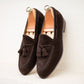 Brown Suede Lysandra Tassel Loafers - Loafers Shoes