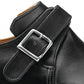 Black Arca Leather Single Buckle Monk Straps Shoes - Formals Shoes - Monk Shoes