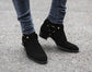 Black Suede Ravien Harness Chelsea Boots - Boots