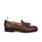 Brown Hand Woven Braided Leather Acton Tassel Loafers - Loafers Shoes