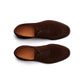 Brown Suede Leather Round Toe Derby Formal Shoes - Formal Shoes