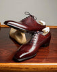 BURGUNDY LEATHER MODENA BROGUE WHOLECUT OXFORD SHOE - FORMAL SHOES