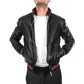 Italian Leather handmade Men soft genuine lambskin Bomber - Leather Jacket