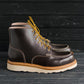 Classic Moc Toe Brown Mens Women's Boots lace up Leather Boots - Boots