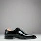 Black Patent Leather Modena Wholecut Oxford Shoes - Formal Shoes