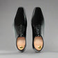 Black Patent Leather Modena Wholecut Oxford Shoes - Formal Shoes