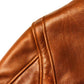 Brown Whiskey Leather Moto Jacket - Leather Jackets