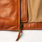 Brown Whiskey Leather Moto Jacket - Leather Jackets