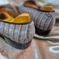 GREY CROC LEATHER EMERIC SLIP ON LOAFERS SHOES - LOAFERS