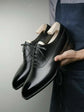 BLACK LEATHER MODENA BROGUE WHOLECUT OXFORD SHOE - FORMAL SHOES